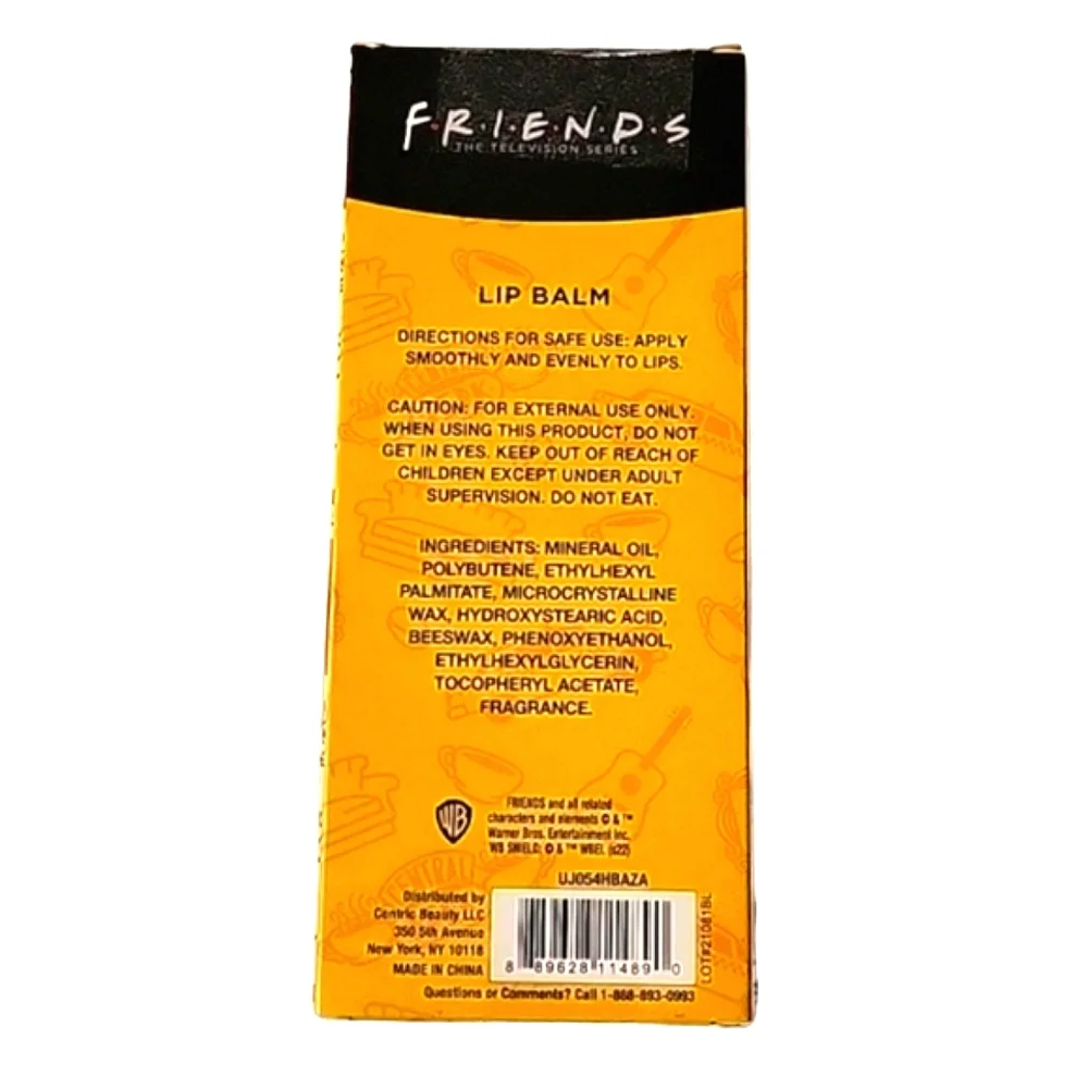 NEW Friends Central Perk 3-Pack Flavored Lip Balm Set